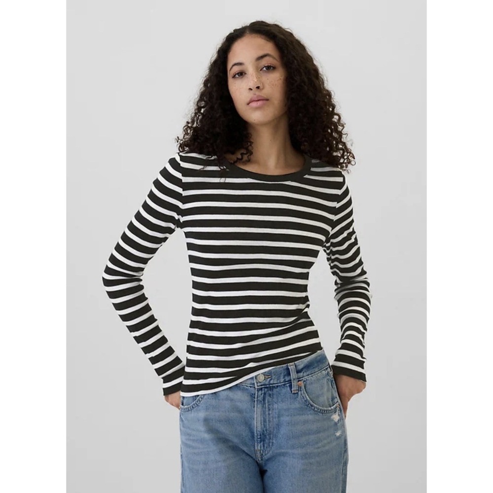 Gap Favorite Tee Stripe Top Women XL Nautical Boat Coastal Scandi Girl Preppy